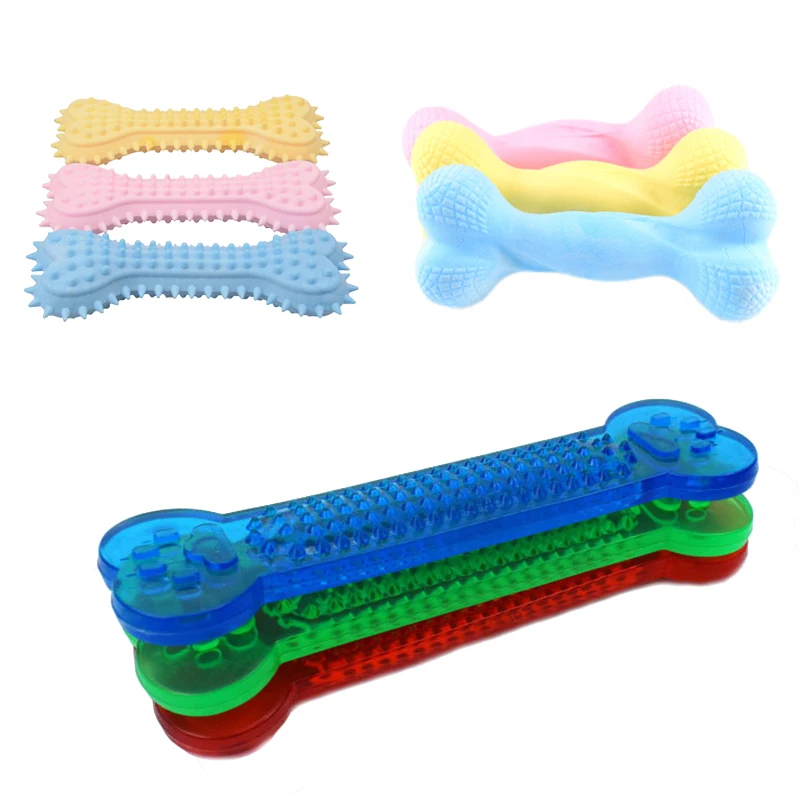 

Safety TPR Bone Puppy Medium Dog Chew Toys Cleaning Teeth Pet Toy for Small Dogs mascotas Accessories suministros para perros