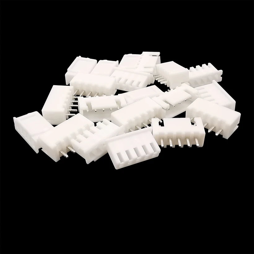100Pcs JST XH2.54 2.54mm 5 Pin Male Plug + Female Socket Plastic Shell 2.54mm Pitch Terminal JST Wire Connector