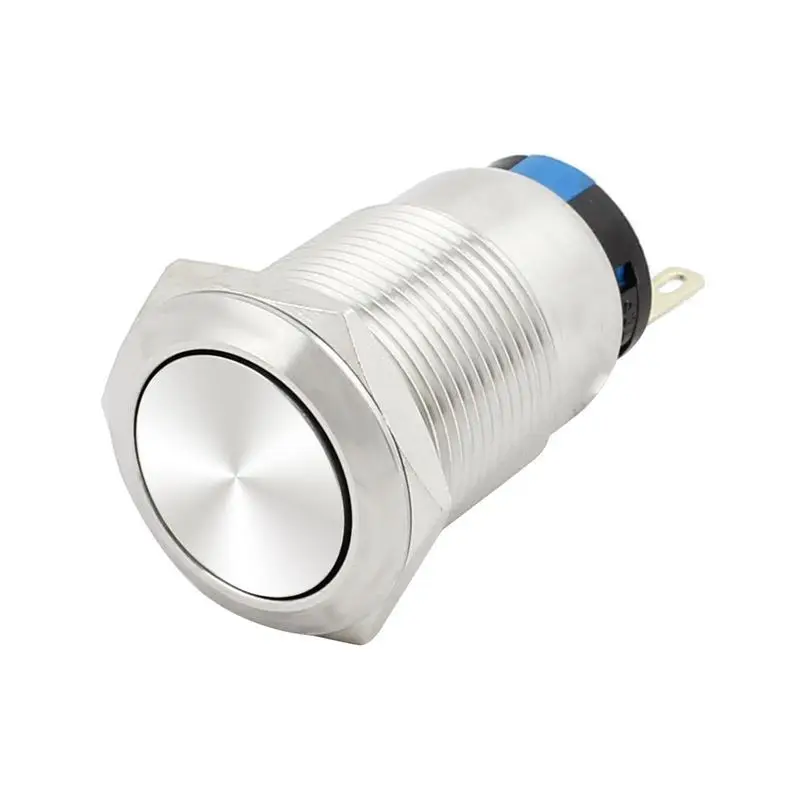 19 мм 0 75 дюйма диаметр плоская Водонепроницаемая кнопка мгновенная нержавеющая