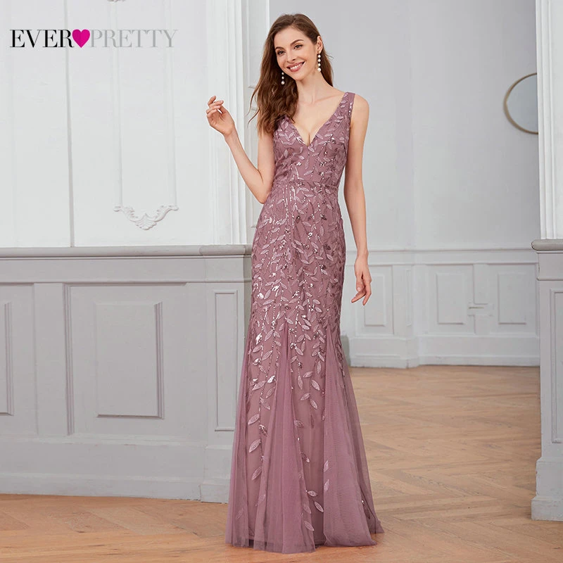 Женское вечернее платье-русалка Элегантное Длинное платье с блестками и