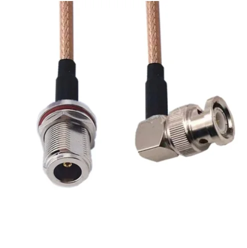 

N Female Bulkhead to BNC Male Right Angle Connector Pigtail Jumper RG316 Cable 50 ohm