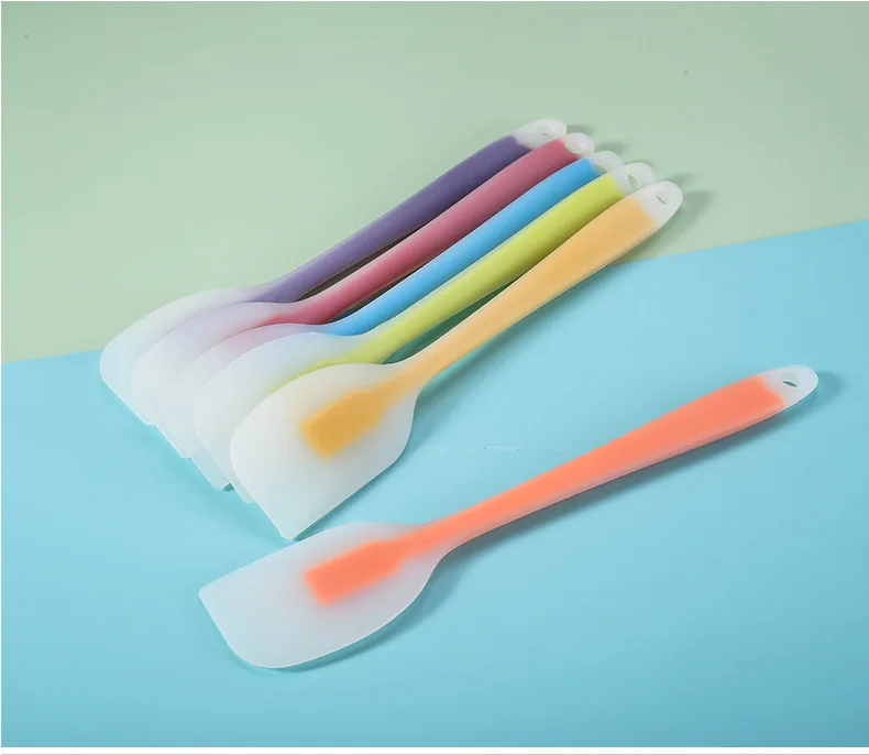 

Silicone scraper cake baking Tool food grade Non Stick butter cooking soft silicone spatula rubber shovel bakery tools color