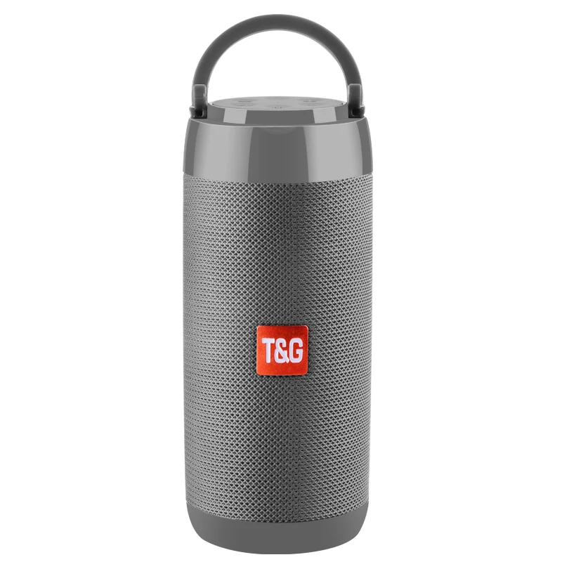 silver TG113C портативные беспроводные динамики bluetooth водонепроницаемый стерео Колонка Мини динамик с микрофоном FM Радио MP3 коробка басового звука - Цвет: silver