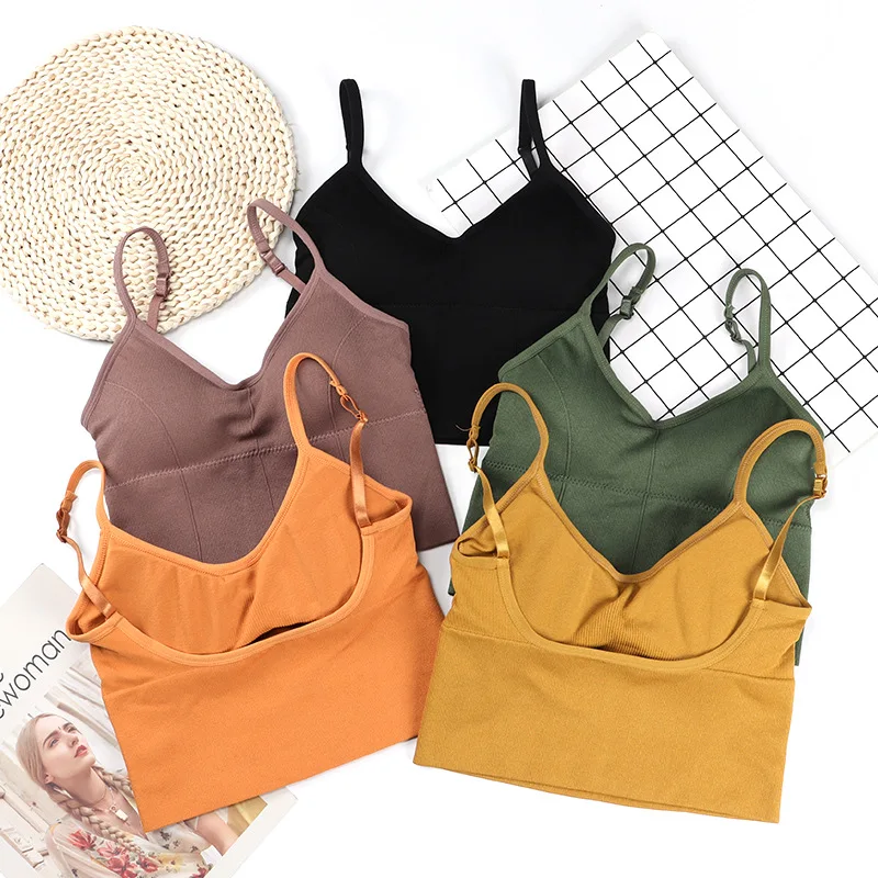 

Бюстгальтер женский для фитнеса и йоги, топ, нижнее белье для женщин, спортивный бюстгальтер свободного размера с подушечками для воркаута ...