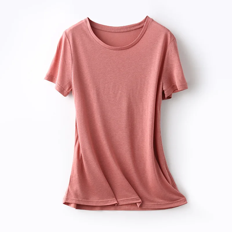

2021 high quality high configuration new solid color T-shirt casual T-shirt