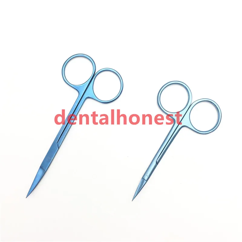 2 шт./компл. титановые Ножницы Для радужной оболочки прямой/изогнутый 22 мм кончик