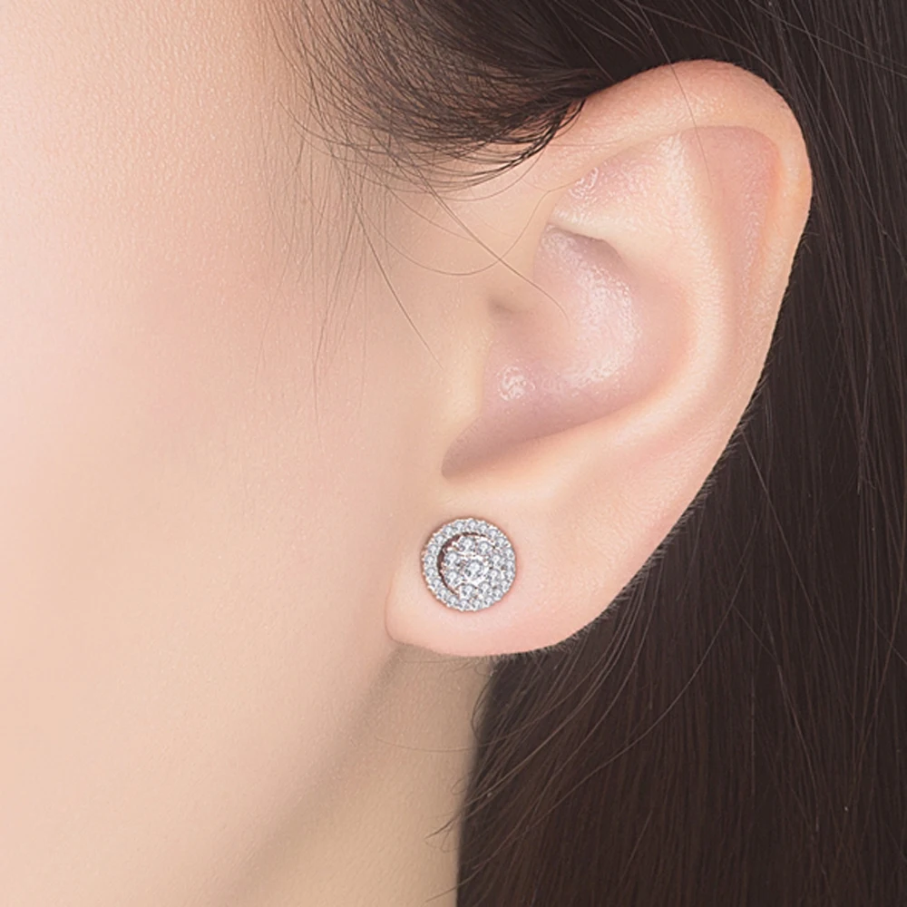 Романтический подарок на день Святого Валентина 925 пробы серебряные серьги