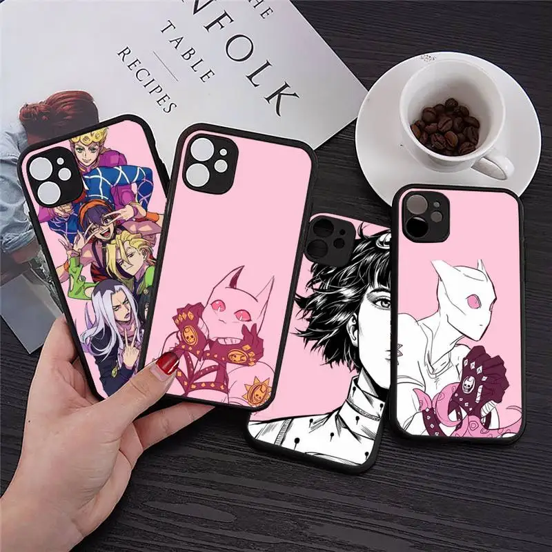 

JOJO BIZARR ADVENTUR anime Phone Case Transparent Matte for iPhone 7 8 11 12 s mini pro X XS XR MAX Plus cover funda