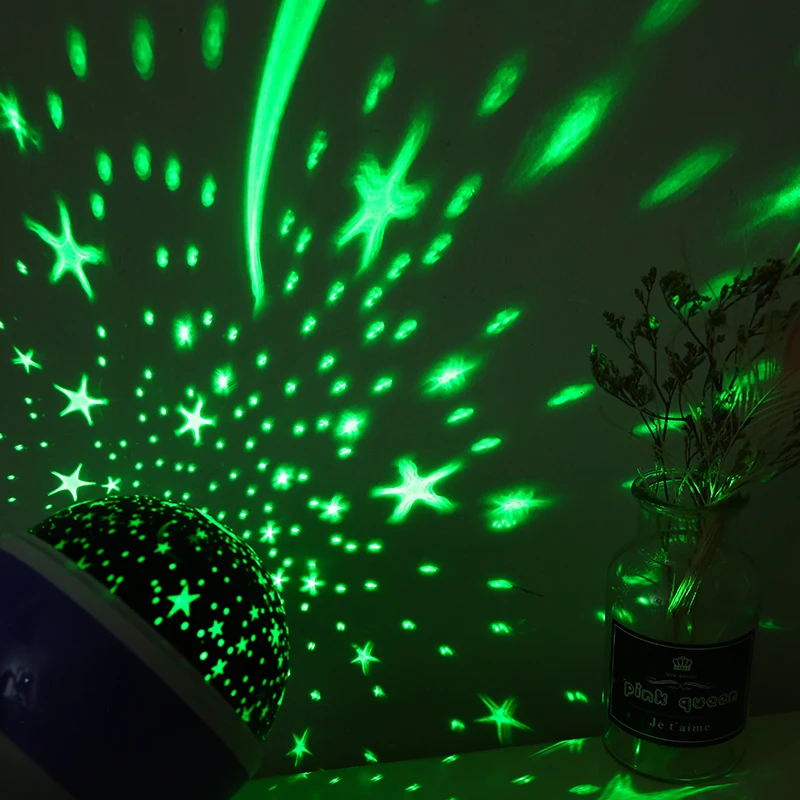 Проектор звездный светодиодный с дистанционным управлением и питанием от USB |