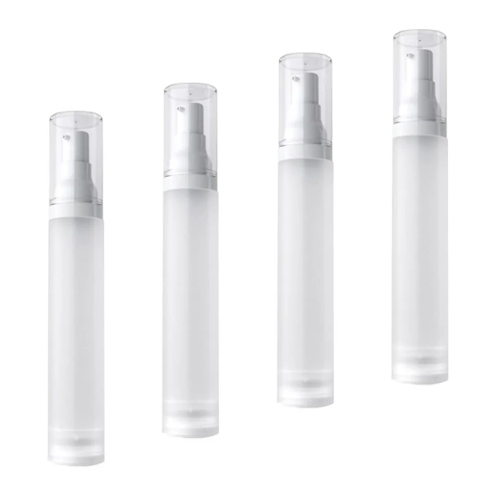 

4pcs 50ml Airless Pump Bottle Travel Cosmetic Dispenser Matte Lotion Bottles