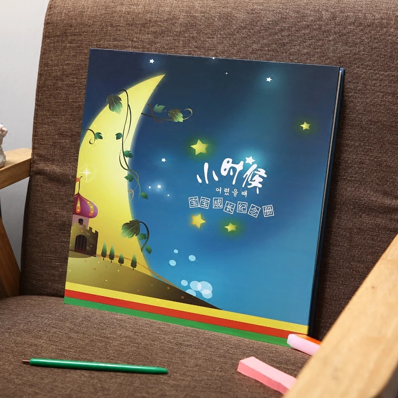 Фотоальбом PA40 DIY самоклеящаяся детская книга ручной работы запись о росте