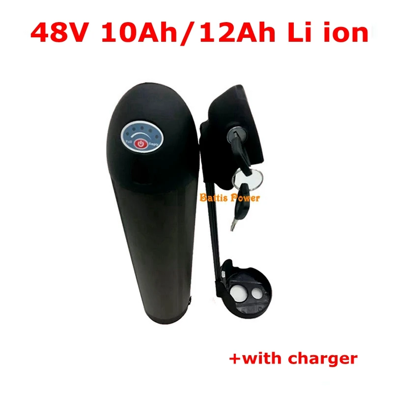 48v 12ah литий ионный аккумулятор 18650 48V 10Ah черная бутылка для воды 350w