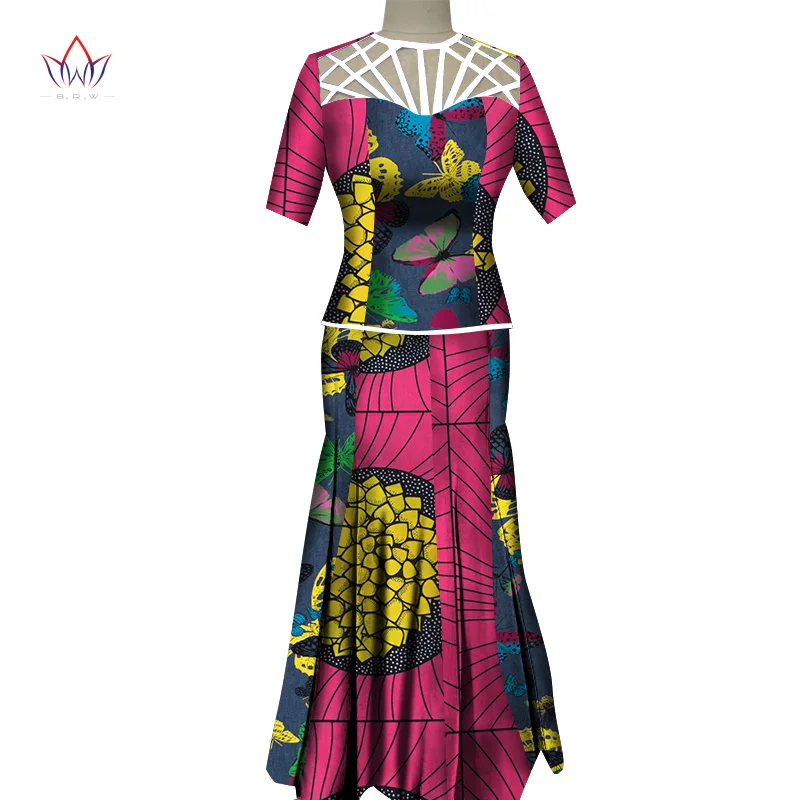 2019 Autumn African Skirt Set For Women Dashiki 2 Piece Sets African Clothes  Elegant Traditional African Clothing WY5332