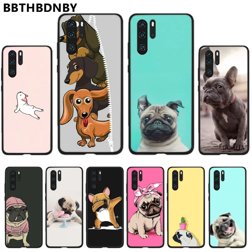 Резиновый чехол для телефона Huawei P9 P10 P20 P30 Pro Lite smart Mate 10 20 Y5 Y6 Y7 2018 2019|Бамперы| |