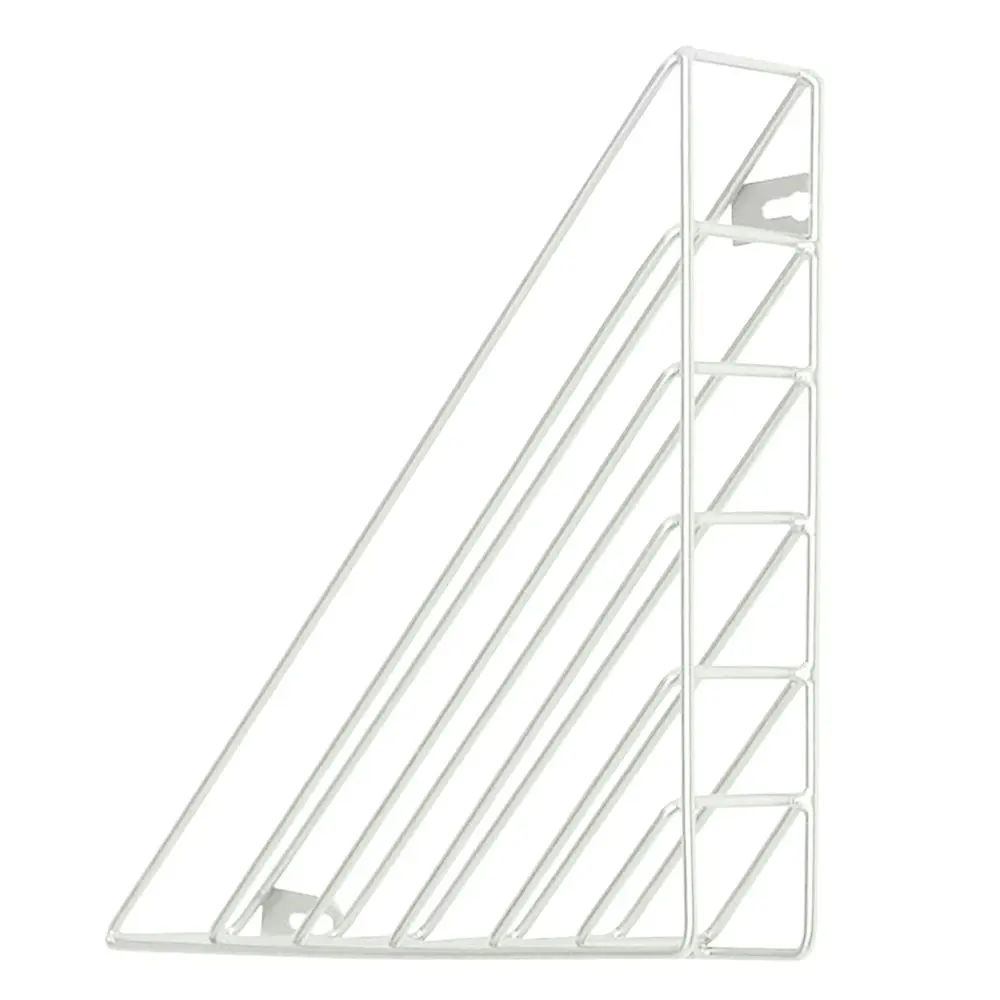 Металлическая треугольная книжная полка Настольный стеллаж для газет и журналов