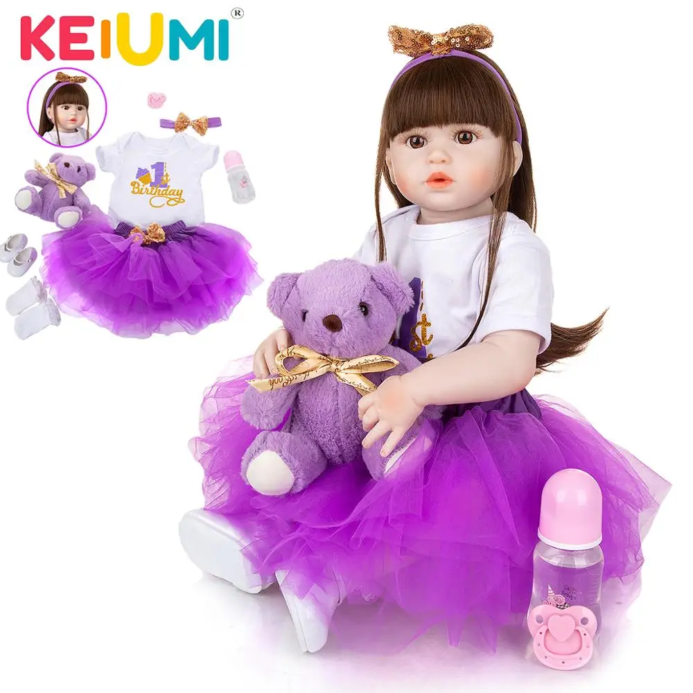 

Реалистичная силиконовая кукла-младенец, 23 дюйма