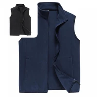 waistcoat all match thermal simple fleece autumn waistcoat men vest for work