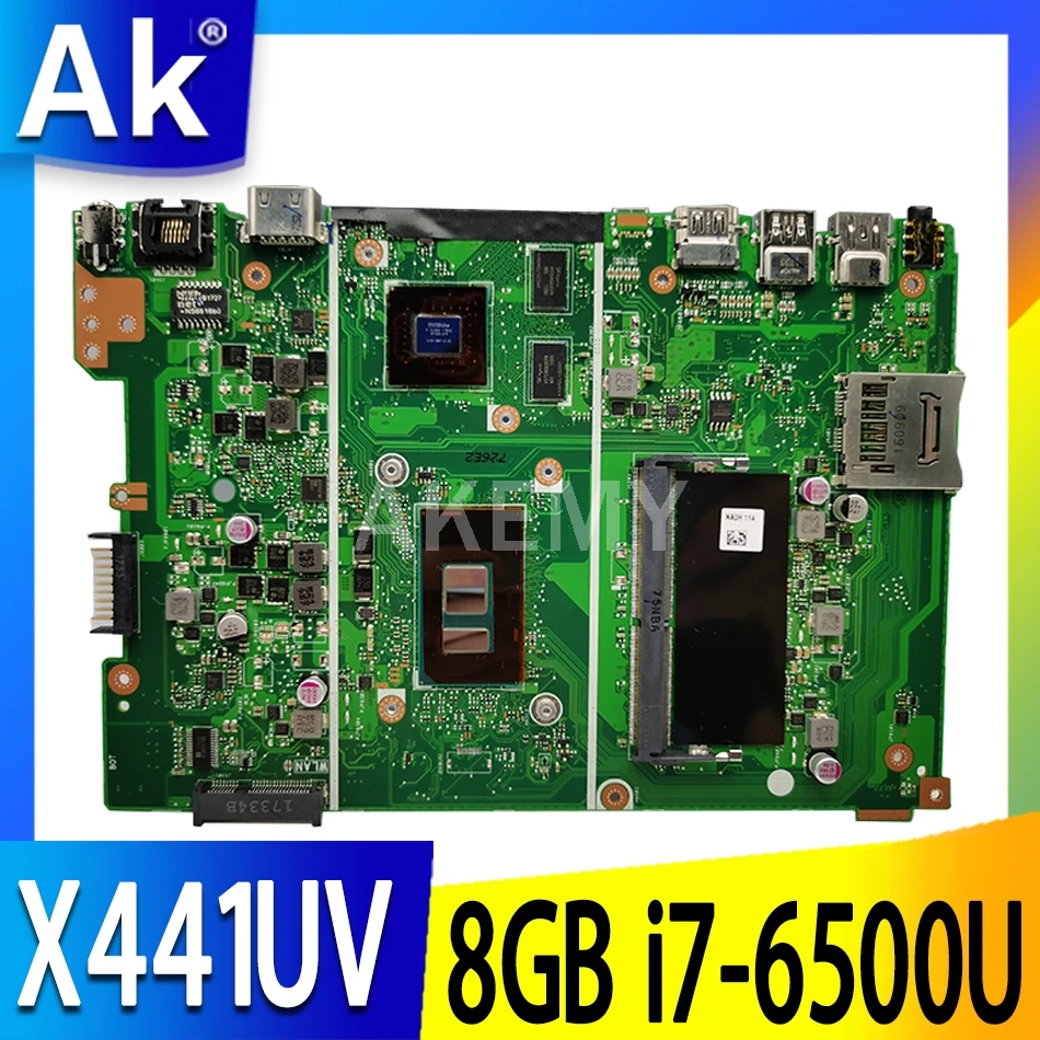 

New X441UV 8GB RAM/i7-6500U 920MX/2GB GPU Motherboard For ASUS X441U X441UV A441UV F441U Laotop Mainboard Motherboard