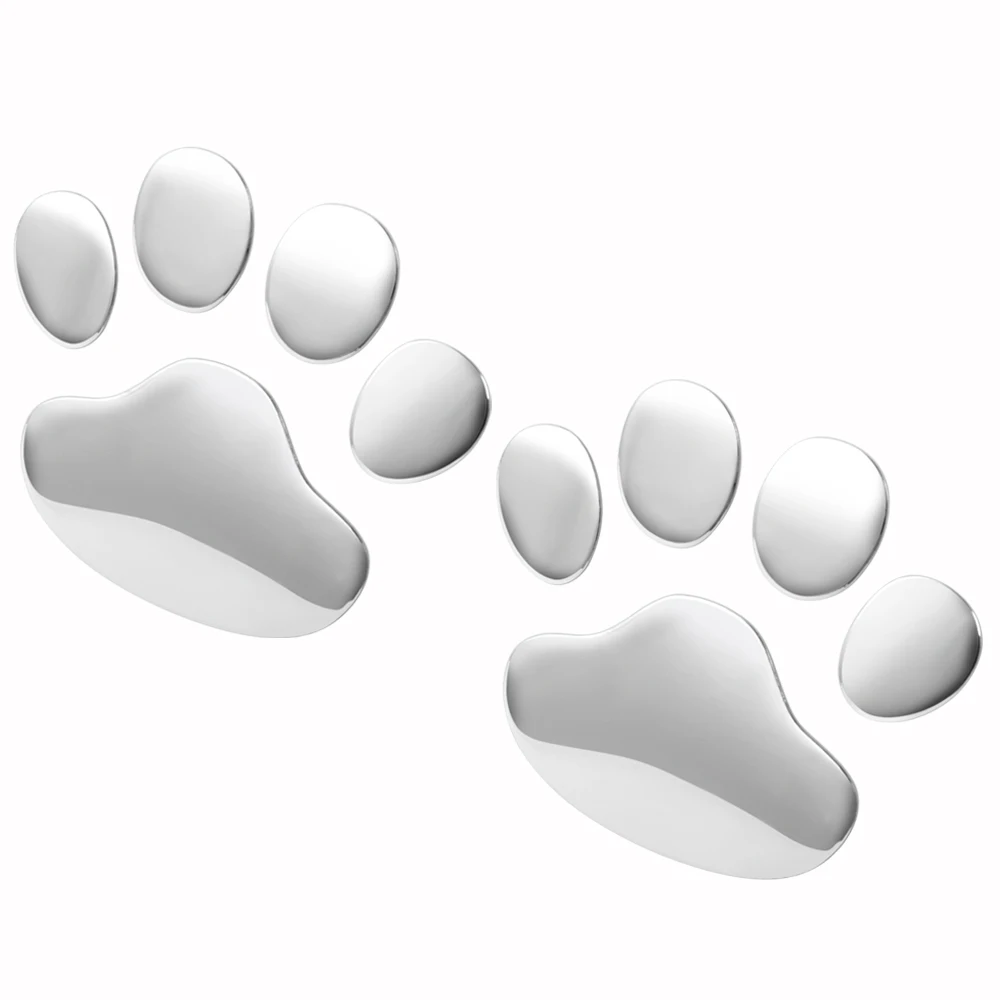 4 шт./компл. крутая лапа 3D животное собака кошка медведь печать ноги наклейки в