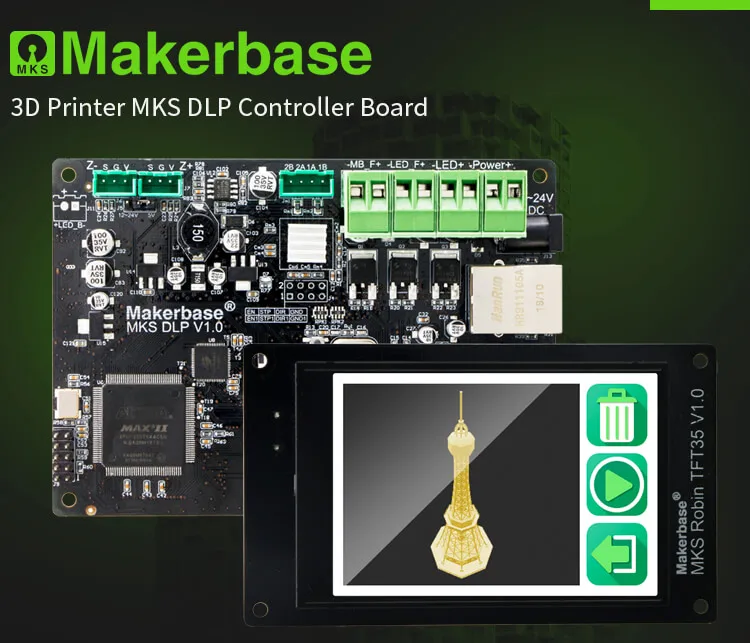 Части 3d принтера MKS DLP FDM lcd панель управления фотоотверждением с 3," TFT сенсорным дисплеем