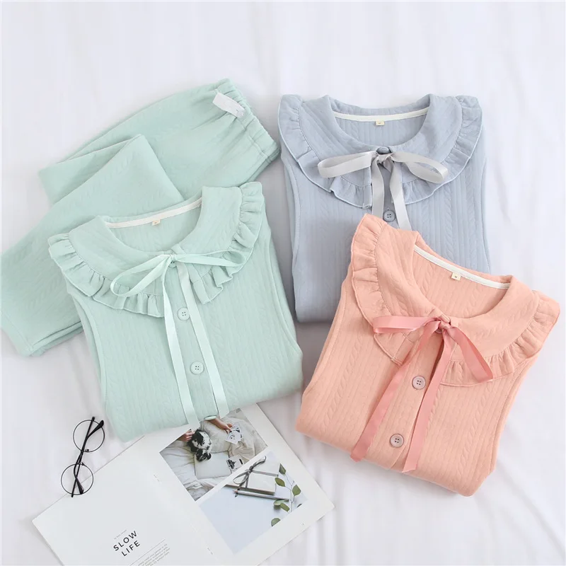 Пижама Fdfklak для беременных кормящих мам s розовая пижама осенний костюм 2019 с