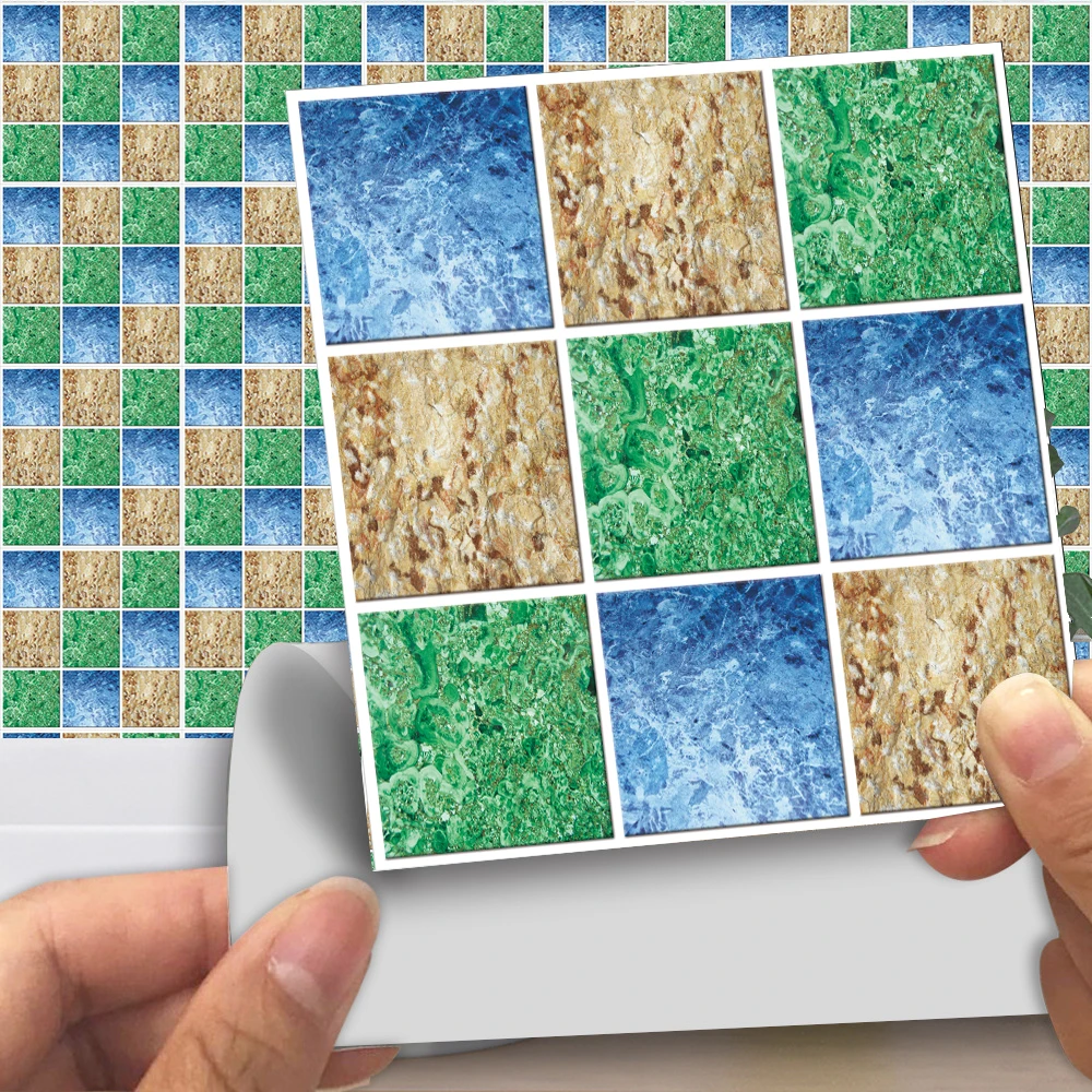 10/12/15 см Мрамор матовый Плитки стены Стикеры Ванная комната Кухня плитка линия