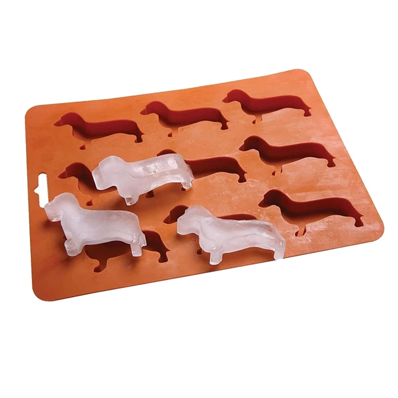 

Creative Silicone Dachshund Puppy Shaped Ice Cube Chocolate Cookie Mold DIY Home Ice Tray Kitchen Tools
