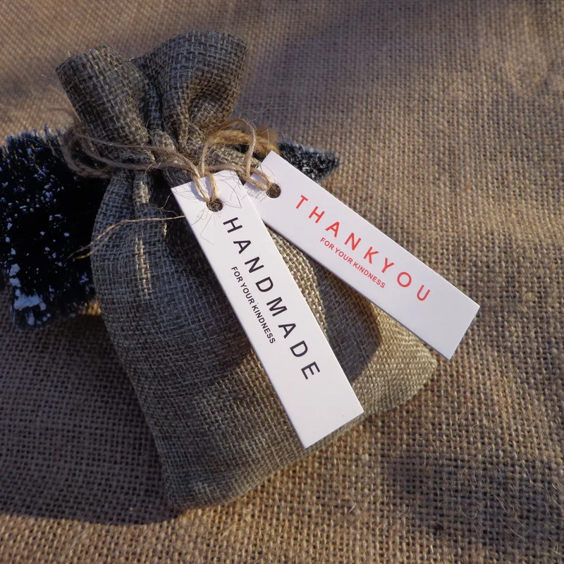 100 шт. подвесные ярлыки из бумаги Thank You ручной работы | Дом и сад