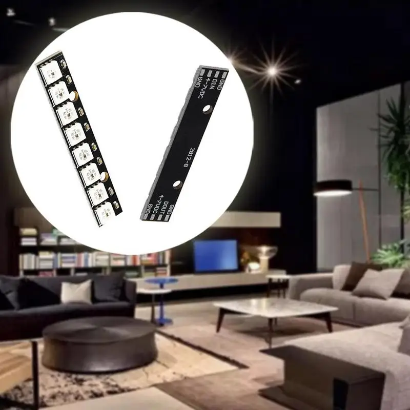 8-битный Ws2812 5050 Rgb Led Встроенный полноцветный приводной светильник доска для
