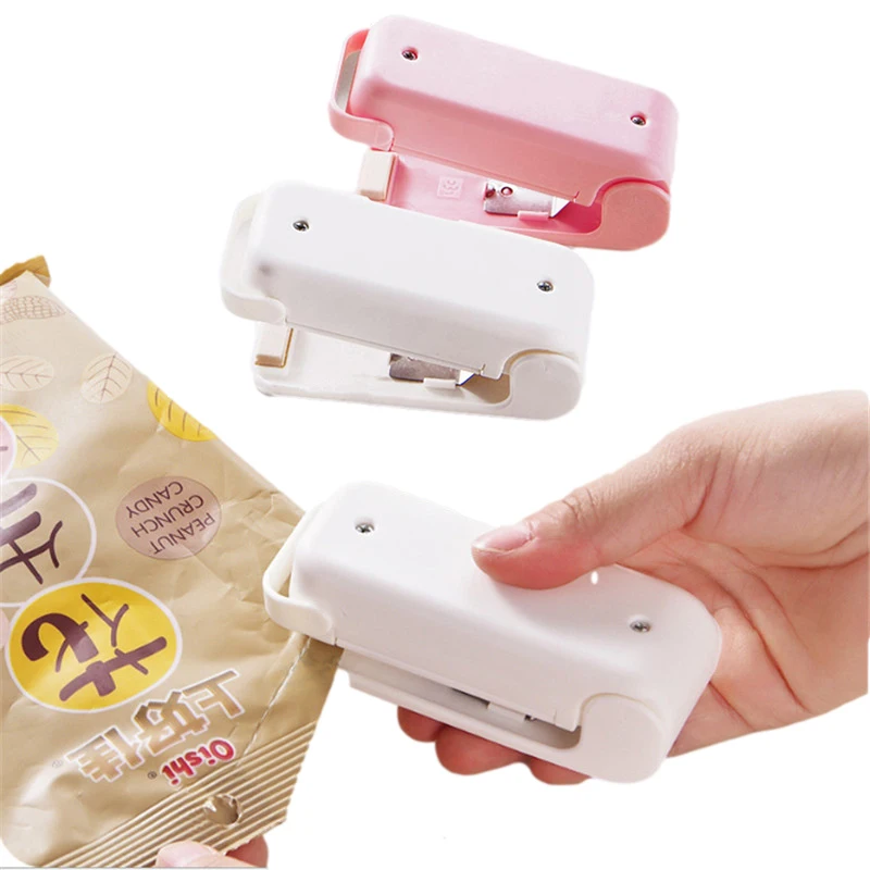

Mini Heat Sealer Plastic Sealing Machine Food Bag Impulse Sealer Handy Sticker and Seals Bag Clips for Food Storage Kitchen