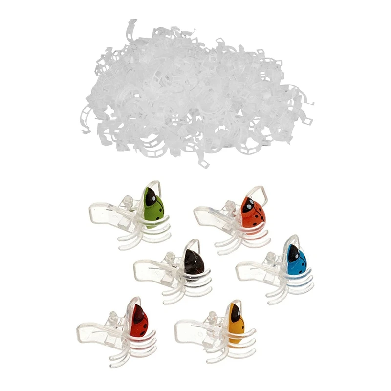 

180 Pcs Plant Support Garden Clips Garden Support Clips, 150 Pcs 25mm & 30 Pcs 15mm