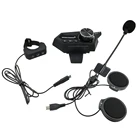 Гарнитура для шлема BT18 Moto Bluetooth5.0 2 Rider, гарнитура для шлема s с контроллером Handbar, наушники, Мотоциклетные аксессуары