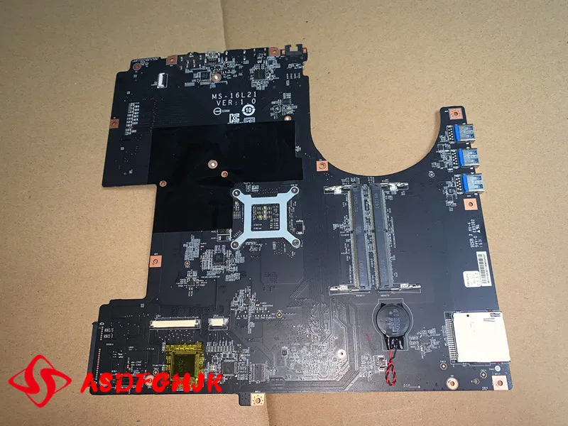 Оригинальная материнская плата MS-16L21 REV 1 0 для ноутбука MSI GT62 GT62VR с Φ SR2FP ПРОВЕРЕНО