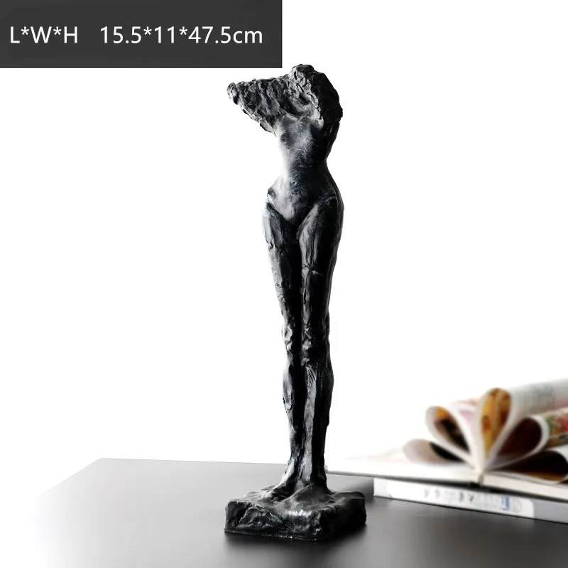 

HHT Athena Modern Abstract Headless Human Statue Nordic Imitation Plaster Decoration Sculpture Sales Office Furnishings ornament
