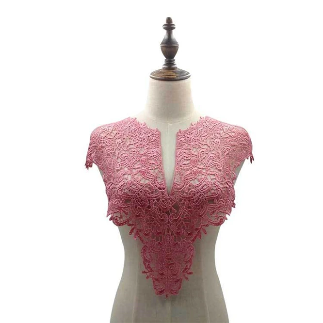 1 комплект полиэстер цветок кружевное украшение выреза DIY свадебное платье