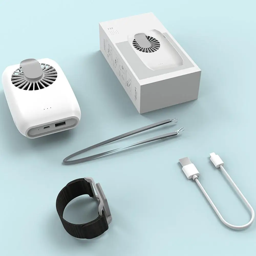 Подвесной поясной вентилятор зарядка через USB ручной мини-вентилятор для шеи