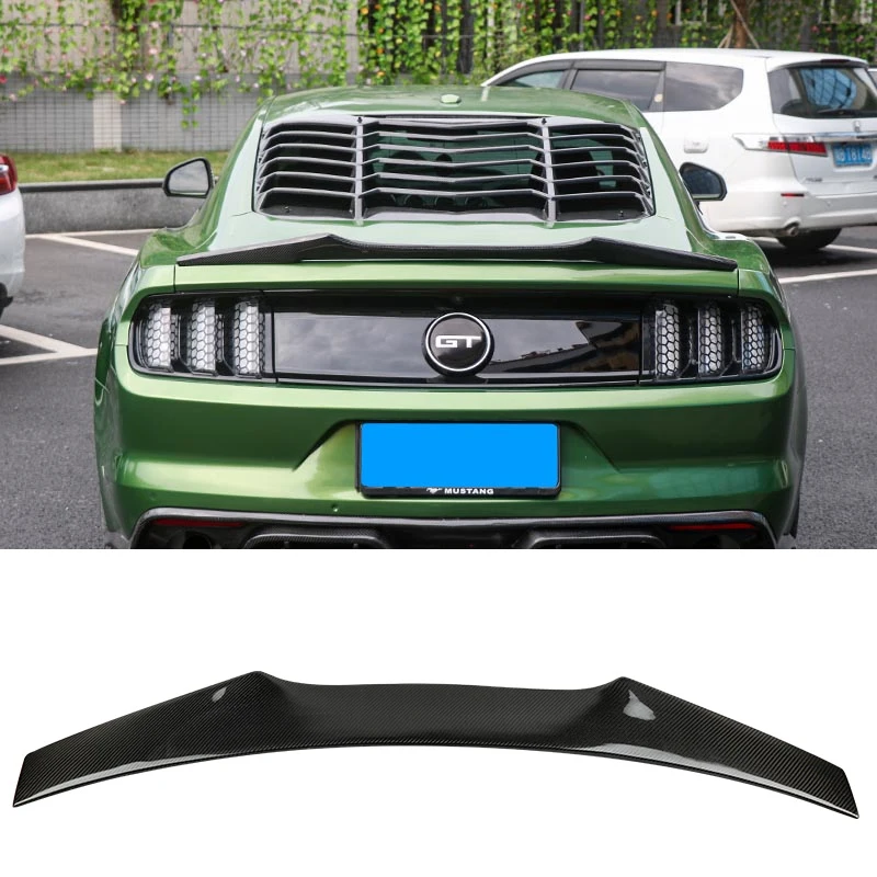 A Style For Ford Mustang GT V8 V6 2-Doors Coupe 2015 2016 2017 2018 Carbon Fiber Rear carbon spoiler wing | Автомобили и