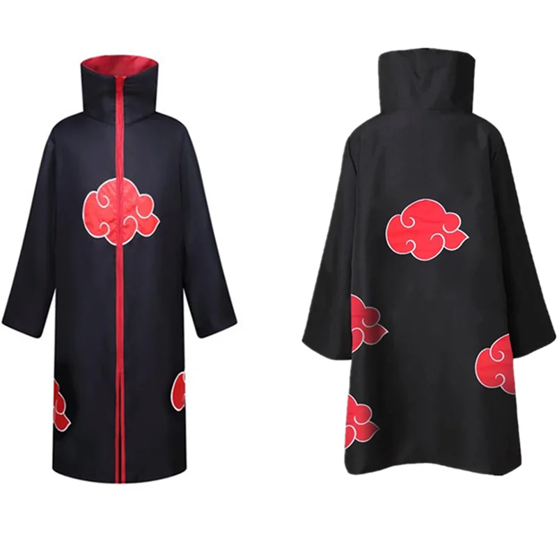 Halloween Akatsuki Adult Cosplay Costume Deidara Cartoon Jacket Red Cloud Cape | Тематическая одежда и униформа