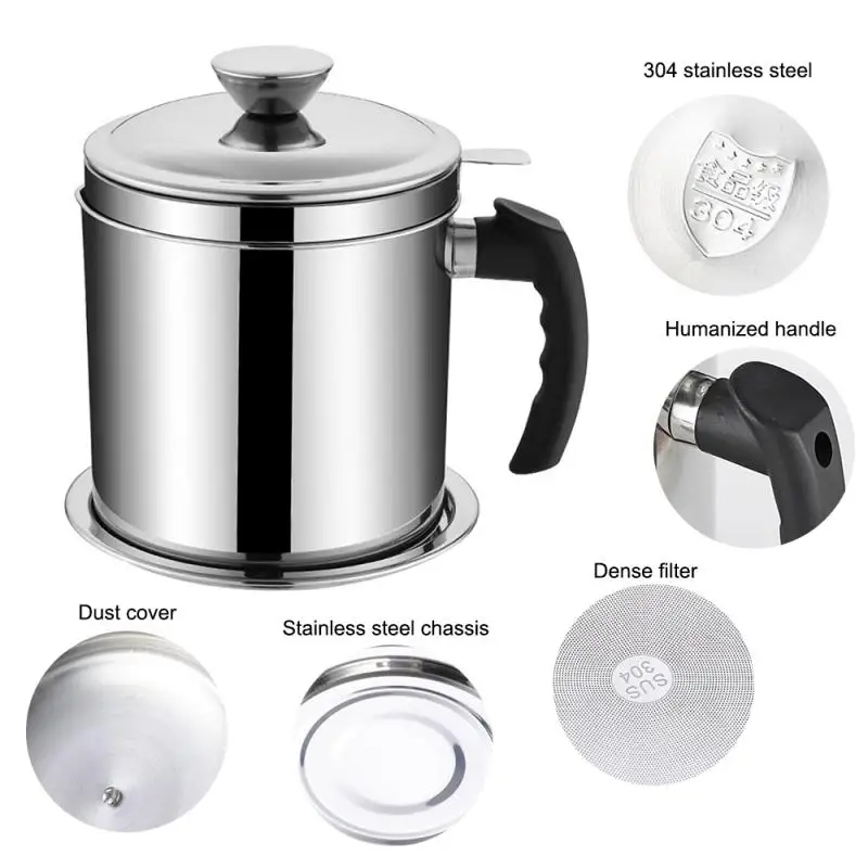 Многофункциональный контейнер для масла из нержавеющей стали емкость хранения с