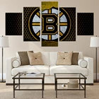5 шт., декоративные картины на холсте с логотипом хоккея