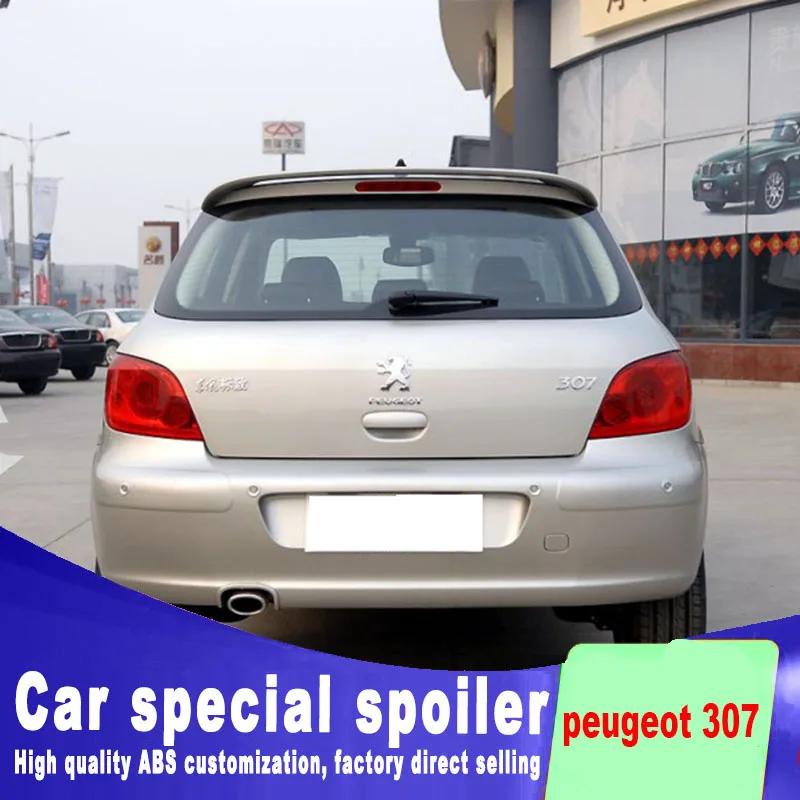 Высококачественный АБС материал для peugeot 307 хэтчбек 2006 2012 заднее окно крыша крыло