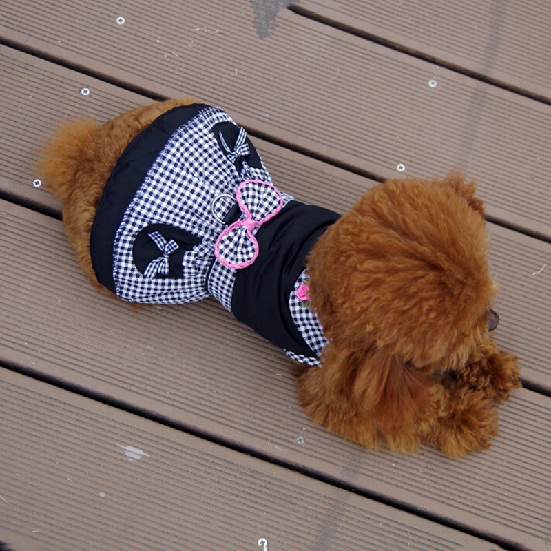 Щенок летняя хлопковая одежда для маленьких собак кошек платье модное питомцев