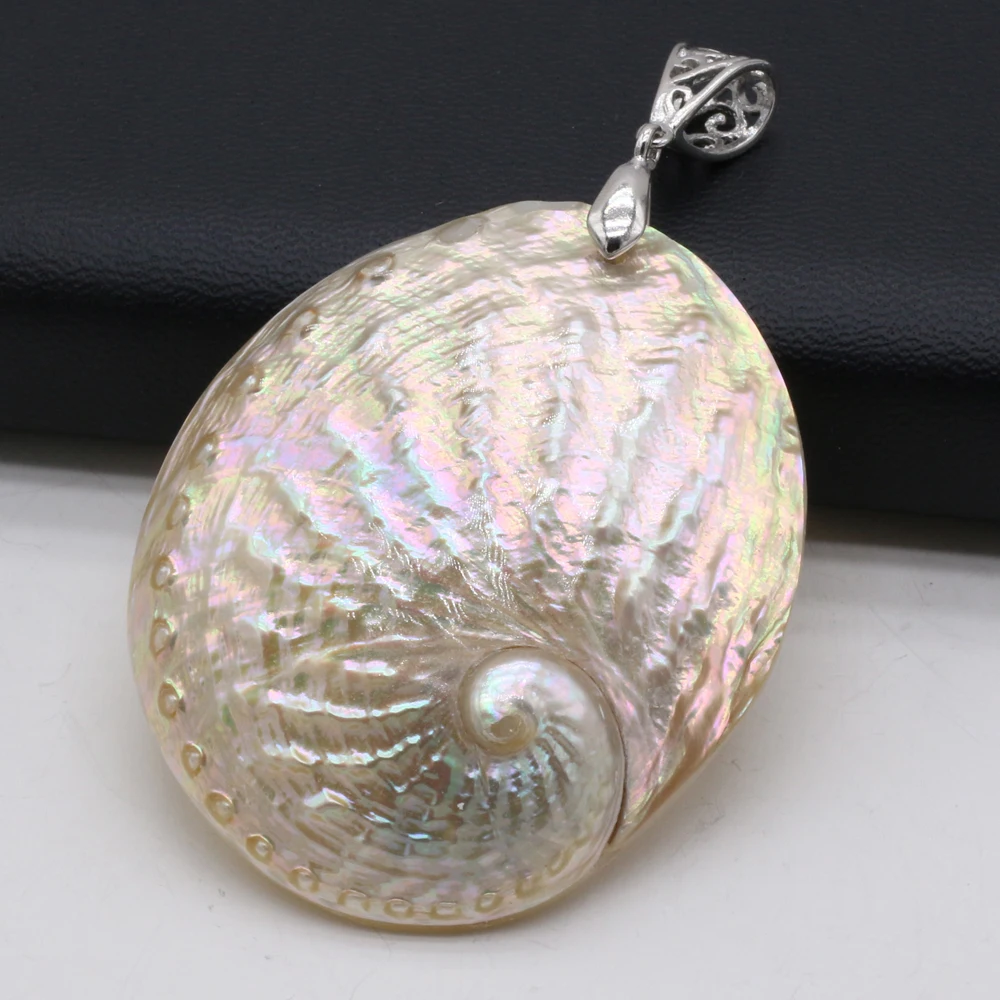 

Hot Selling Natural Fashion Shell Alloy Pendant DIY To Make Jewelry Accessories 35x50-40x60mm