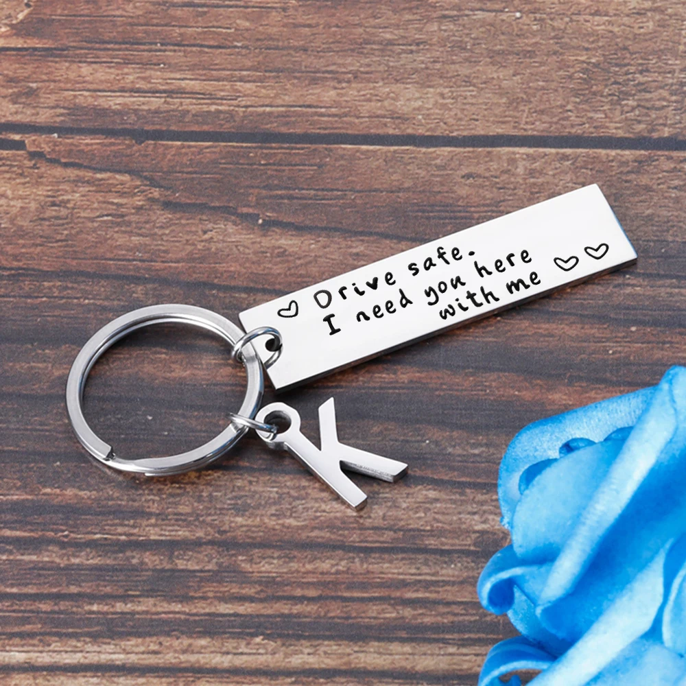 Брелок для ключей брелок с надписью A Z Drive Safe I Need You We Me мужа парня дня рождения