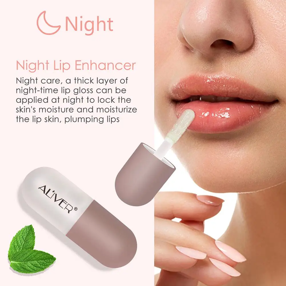 

2Pcs/set Lip Balm Natural Plant Extract Lips Enhancer Make Lips Sexy Charming Fullness Moisturizer Hydrating Lips Makeup TSLM2
