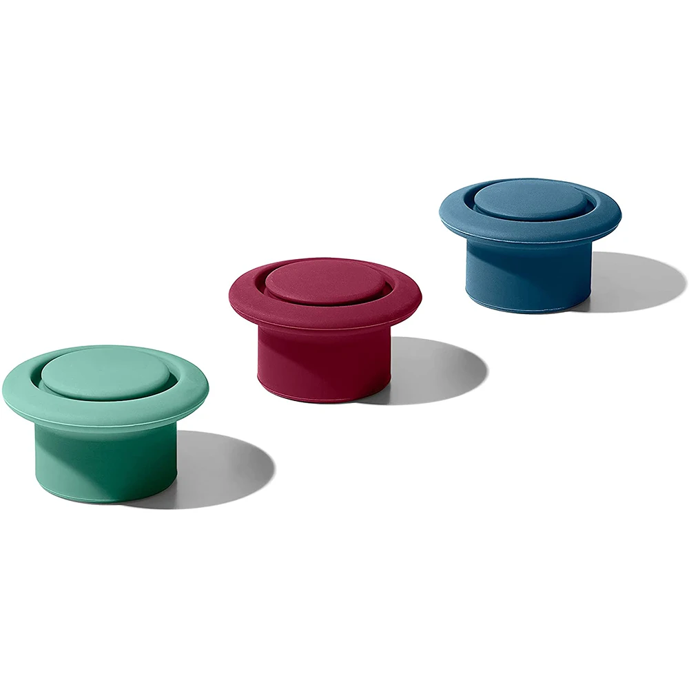 

Silicone Wine Stoppers, Bottle Cap Reusable Vacuum, Soft Silicone Wine Bottle Stopper, Wine Stoppers Beverage Bottle Sealer