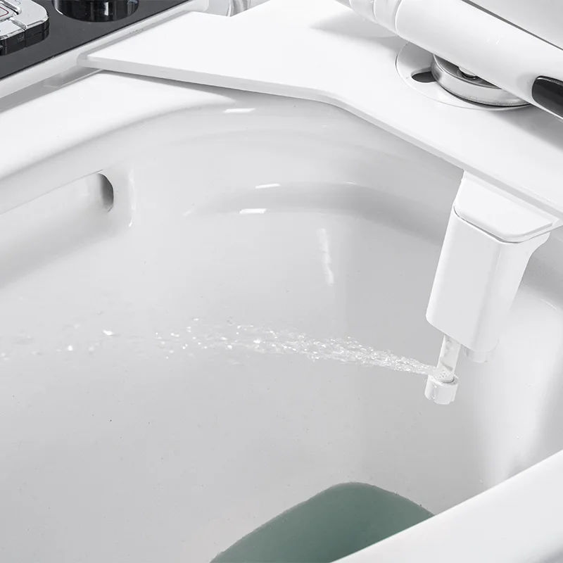 

Bidet Seat Toilet Sprayer Self Cleaning Non Electric Bidet Attachment with Pressure Controls Cold Hot Water Muslim Shattaf Wash