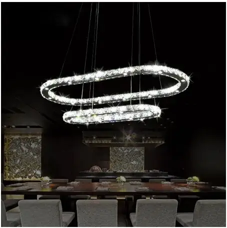 Светодиодная хрустальная люстра современный светильник для столовой изысканное