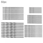 50 шт.лот сверло метрическое HSS сверло с покрытием набор 1,0 мм-3,0 мм набор сверл Малый резец сопротивление для Дырокол