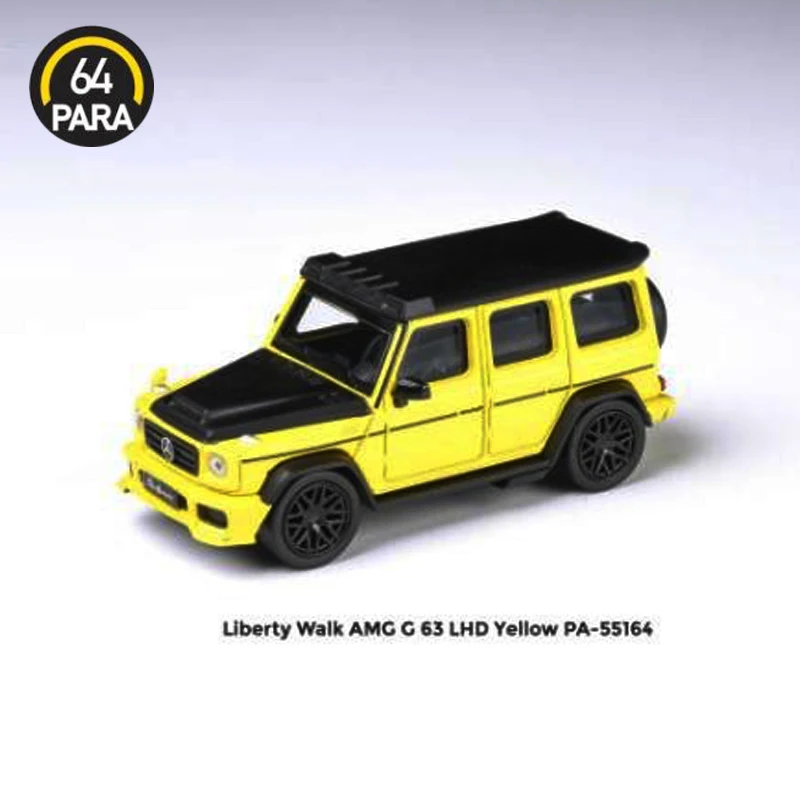 

Para 1:64 Model Car Benz G63 LBWK Die-cast Alloy Vehicle Display Collection Gifts-Yellow
